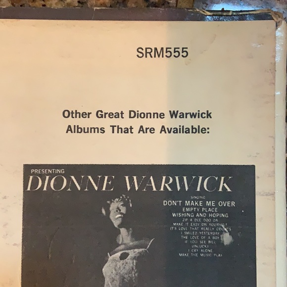 Dionne Warwick- Vinyl Record LP Vintage 1966 RARE - Picture 3 of 6